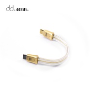 DdHiFi DD TC19CC Gold (Comet Gold) Pure Silver Digital Signal Cable for HiFi DAC AMP,10cm/45cm/100cm