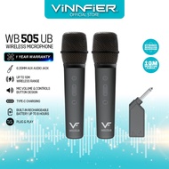 Vinnfier WB505 UB 2 Wireless Microphone 6.5mm Jack Mic Received Type-C Rechargerble Microphone