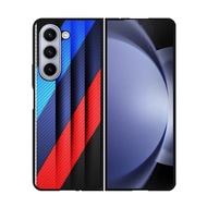 Case Casing Softcase Hardcase Samsung Galaxy Z Fold 5 5G bmw Stripes On Metal P3249