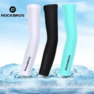 ROCKBROS Sleeve Ice Fabric Cycling Arm Cover Sleeves Summer Sports Safety