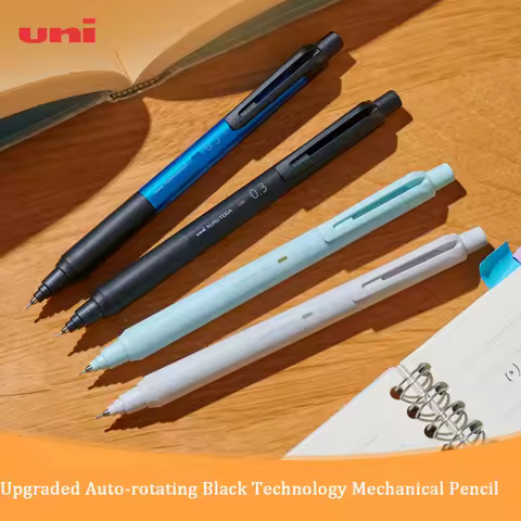 Japanese Stationery Uni Mechanical Pencil 0.3/0.5mm KURU TOGA Black Technology Lead Rotation lapisei