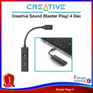 Creative Sound Blaster Play! 4 Dac การ์ดเสียงขนาดเล็กสำหรับพกพา ใช้งานง่ายเพียงแค่เชื่อมต่อ รับประกันศูนย์ไทย 1 ปี