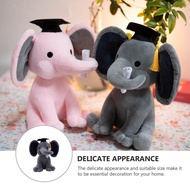 Happy Planet Elephant Graduation Doll With Doctoral Cap Memorable Graduation Present Elephant Graduation Plush Toys Stuffed Toys