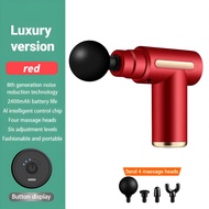 Portable 6 Speed Mini Massage Gun With 4 Head Compact Size Muscle Relaxation Massage Fitness USB Min