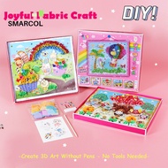 Poke Art Kits for Girls Fabric Puzzle Puncture Painting Fabric Poking Art DIY Gifts for Kids Birthda