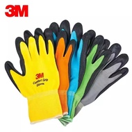 3m Labor Protection Gloves Anti-Slip Wear-Resistant Dipped Nitrile Glue Comfortable Nylon Breathable