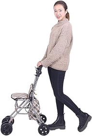 Walkers for seniors Walking Frame,Rollators Walkers For Seniors Walker With Seat And Wheels Walker With Seat Elderly Shopping Cart Foldable Aluminum Shopping Cart Four Wheeler,Space Saver rollator wal