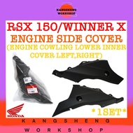 HONDA RSX150/WINNER X ENGINE SIDE COVER SET (ORIGINAL) (64670/64660-K56-V50) (COWLING LOWER INNER LE