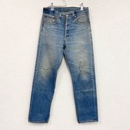 90年代二手Levi's 501XX牛仔褲，復古款，紐帶門襟，靛藍色