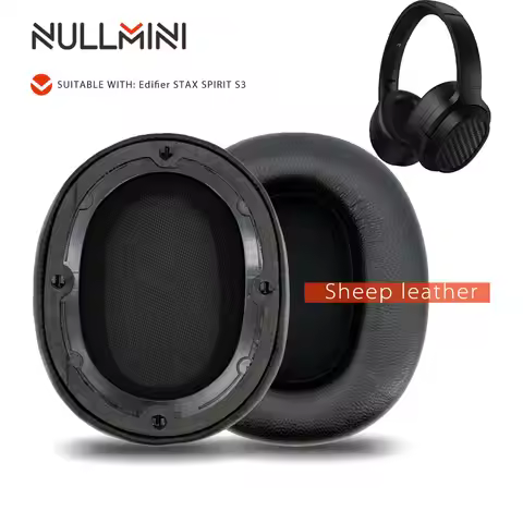 Nullmini Earpads for Edifier STAX SPIRIT S3 Headphones Replacement Ear Cushion Sleeve Earmuffs