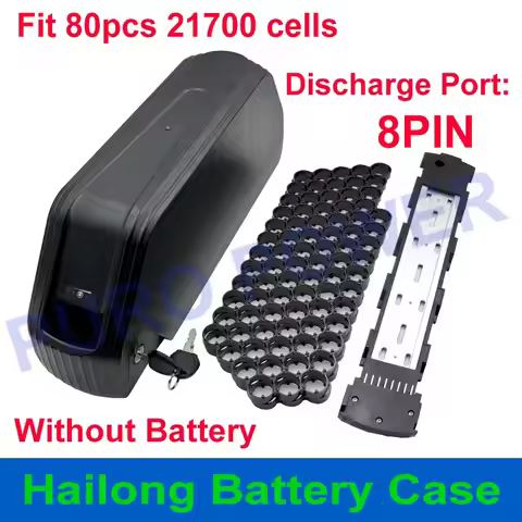 Hailong Battery Case Fit 80pcs 21700 Cells 36V 48V 52V 60V 72V POLLY Box Nickel Strip 10S 13S 14S 50
