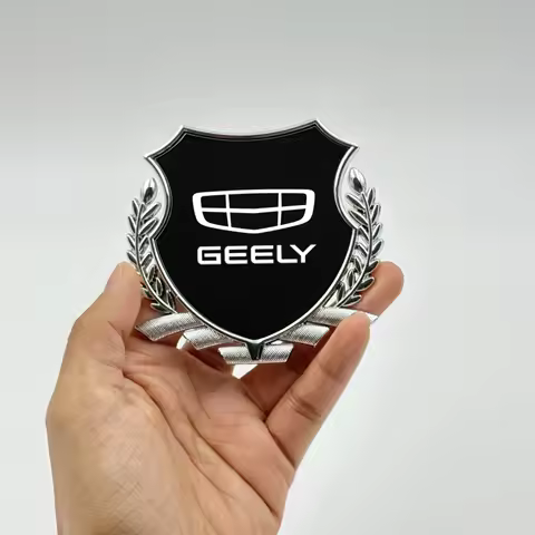 3D Metal Car Trunk Window Side Emblem Badge Decal Sticker For Geely Coolray mk1 azkarra Atlas Boyue 