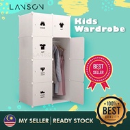 Almari Baju Cartoon Portable Wardrobe Cube/Plastic Storage Cabinet/Wardrobe/Almari Baju/Almari