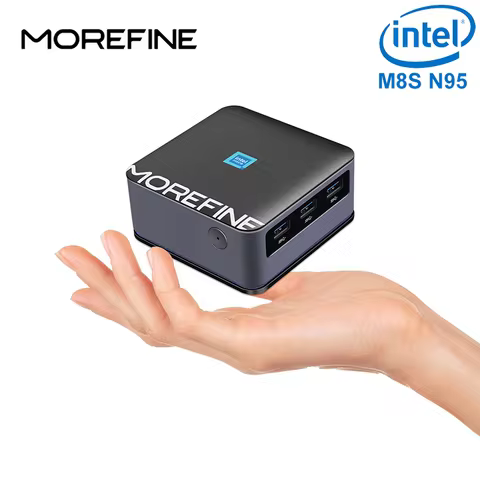 MOREFINE M8S Mini PC Windows11PRO Intel 12th Gen N95 LPDDR5 3.4MHz Ultra Compact Pocket Computer Dua