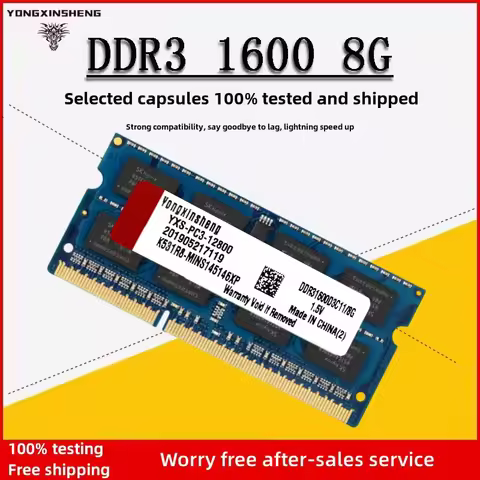 DDR3 DDR3L 4GB 8GB 1600MHz Universal Laptop Memory PC3L-12800 Non-ECC 1.35V 204Pin SODIMM RAM for LA