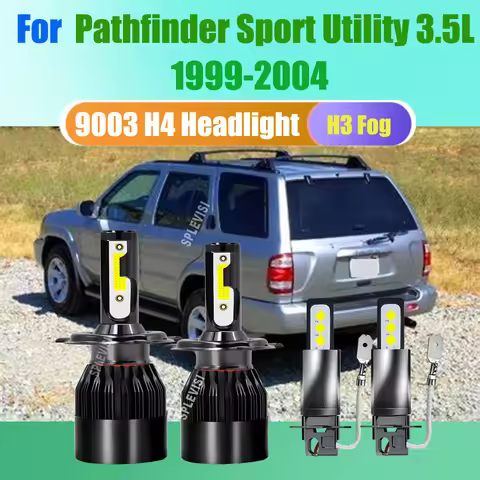 H4 H3 Led Headlight Fog Light The Night Driving Companion For Nissan Pathfinder Sport Utility 3.5L 1