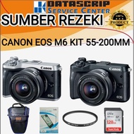 CANON EOS M6 KIT EFM 55-200MM / KAMERA MIRRORLESS CANON M6 KIT 15-45MM