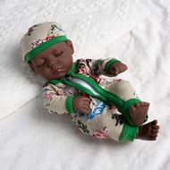 12inch 30cm tái sinh Phi mỹ Búp Bê Da Đen tái sinh bé búp bê sống động như thật mềm tái sinh Búp bê 