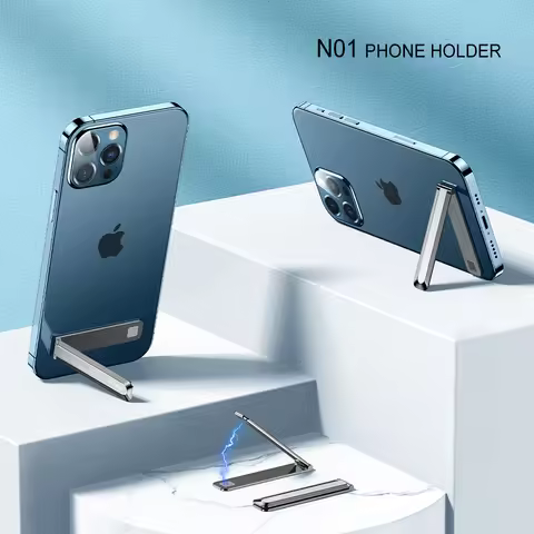 Eary Ultra-Thin Invisible Phone Kickstand Folding Invisible Portable Metal Cell Phone Stand Holder f