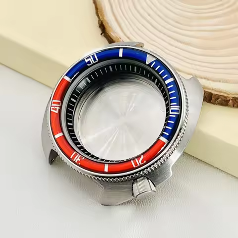44mm 6105 Watch Case Turtle Captain Willard Case fit for NH35 NH36 Movement Sapphire crystal glass M