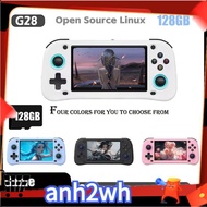 G28 Retro Handheld Video Game Console 128G 4.3 Inch HD Screen Linux Game Player Supports 20+ Emulato