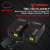 Tarmoc TMC-1SC1G-50KM-P-V1 | 1 FO 1 LAN Gigabit | POE IN 9-57V | HTB GS03 50km Mini