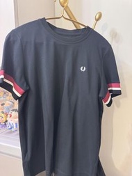 Fred Perry 黑色短袖T恤