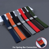 21mm Rubber Watchband For Patek Strap Aquanaut Philippe Series 5164a 5167a Watchband Spring