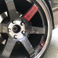 ORIGINAL VOLK RAYS ENGINEERING TE37SL CAR RIM STICKER