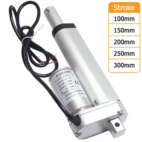DC 12V/24V Electric Linear Actuator Linear Drive Electric Motor 100mm 150mm 200mm 250mm 300mm Stroke