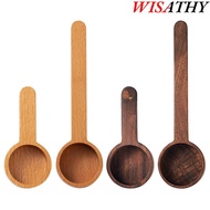 WISATHY Coffee Spoon Gram Scoop Coffee Bean Scoop Black  Wooden