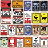 ing Danger Metal Signs Vintage Beware Of The Dog Cat Poster Wall Plaque Courtyard  Garden Bar House 