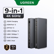 Ugreen 10-in-1 USB-C Docking Station 4K@60Hz HDMI DP 1000Mbps Ethernet for MacBook Pro Air