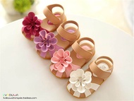 kids shoes girls 2022 new summer female child girls sandals flower PVC princess baby girls shoes fashion sandals - intl