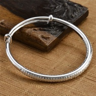 Heart Sutra Sterling silver bracelet 999 Sterling silver bracelet, Adjustable Version (silver bracel
