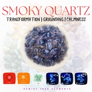 CHIPS SMOKY QUARTZ CHIPS NATURAL CRYSTAL GEM STONE CHIPS ACCESSORIES