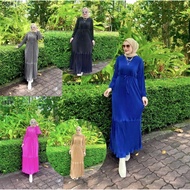 READYSTOCK‼️ DRESS PLEATED IRONLESS MUSLIMAH FASHION TERKINI MURAH VIRAL TERBARU LABUH MAXI JUBAH 2022