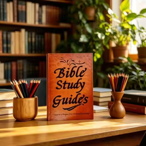 Bible Study Guide Notebook Christian Magazine Leather Cover Faith Prayer Magazine Religious Study Bo