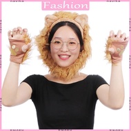 NAV Lion Paws Kit Lion Fingerless Costume for Adults Kids Halloween Decoration