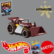 Hot Wheels Bulldozer Speed Dozer Brown Yellow Lot Q 2024 HW Metro Diecast Toy