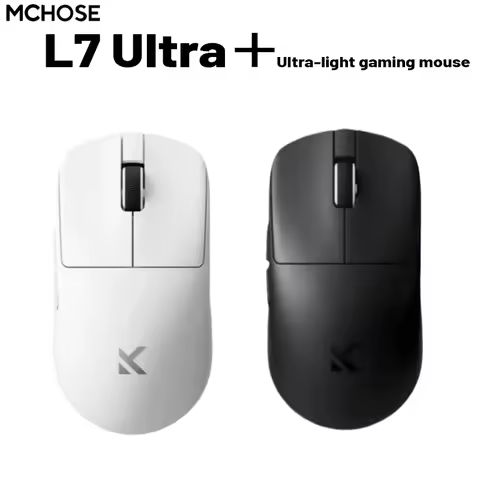 MCHOSE L7 Ultra+ Medium Large Hand Mouse Game E-Sports Paw3950 Wireless Three Mode Lightweight Offic