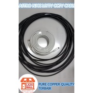 (20M) CABLE RG59 RG6 WAYAR SIGNAL CCTV NJOI ASTRO  AERIAL ANTENNA TV MYTV 2core wayar AREA HDTV ANAL