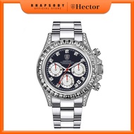 Hector Limited Edition Jam Tangan Uniseks Unisex Stainless Steel Chronograph Quartz Watch HEC0383D-1