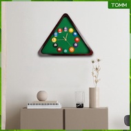 [Wishshopehhh] Billiards Theme Wall Clock Wooden Decoration for Bedroom