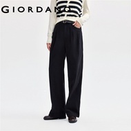 GIORDANO WOMEN Corduroy pleated pants 05414671