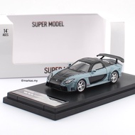 SUPER MODEL 1/64 MAZDA RX7 VEILSIDE GREY