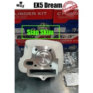 👍Port 4Valves +SKIM Tingkat 53mm / 56MM AREO RACING Piston BLOCK Blok EX5 DREAM Wave100 W100 Kriss10