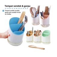 IMP - E204- Cutlery Holder with Drainer - Cultery Holder - Spoon and Fork Storage