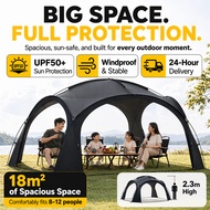 Dome Tent Camping Outdoor Shelter Waterproof Flysheet Khemah Camping 8-12 Orang Portable Tent with D