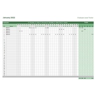 [#24] Employee Leave Schedule Tracker Excel Template / Template Excel Jadual Cuti Pekerja (HR Templa